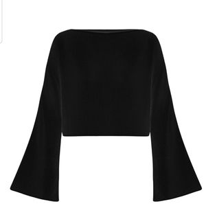 The Handloom Echo Crop Top - Black